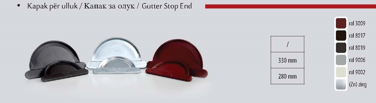 GUTTER STOP END